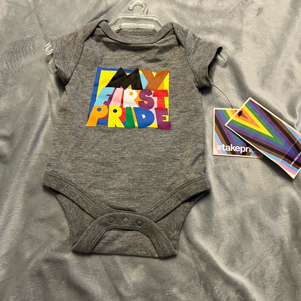 NWT NB target lgbt+ pride baby boy or girl onesie